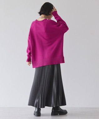 AMERICAN HOLIC バイパチラグランニットプルオーバー Pink