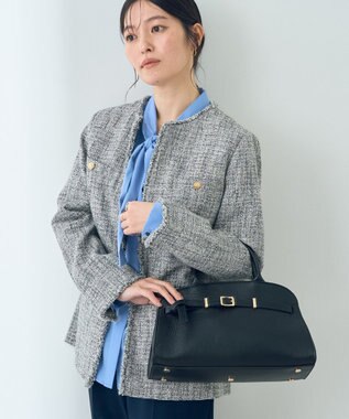 YECCA VECCA 【story.】ベルトハンドバッグ Black