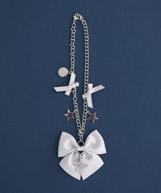 Maison de FLEUR スターリボンバッグチャーム Silver