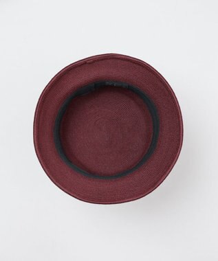 AURORA 【 LANVIN COLLECTION（ランバン コレクション） 】シルクブレードクロッシェハット ワイン