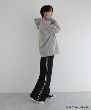 Green Parks ＳＴＡＲ　ＷＡＲＳ／イントロプリントスウェットパーカー Gray Mixture