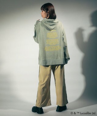 Green Parks ＳＴＡＲ　ＷＡＲＳ／イントロプリントスウェットパーカー Gray Mixture