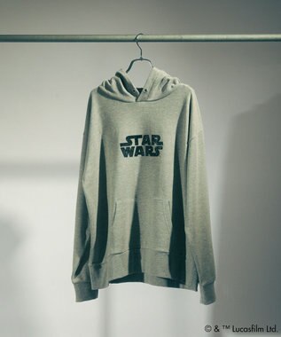 Green Parks ＳＴＡＲ　ＷＡＲＳ／イントロプリントスウェットパーカー Gray Mixture