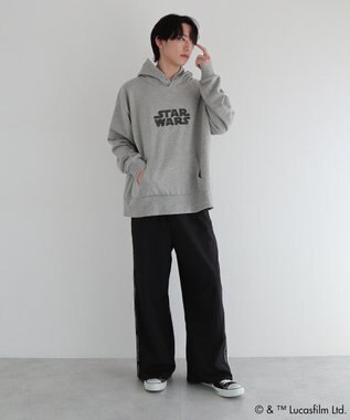Green Parks ＳＴＡＲ　ＷＡＲＳ／イントロプリントスウェットパーカー Gray Mixture