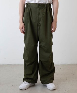WEGO ワイドミリタリーパンツ カーキ
