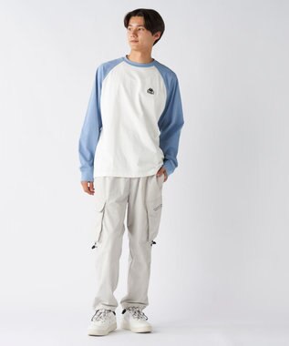 OP／FILA 【Kappa】オーバーサイズ ドロップショルダーロンT ブルー