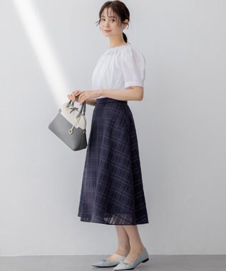 組曲 【晴雨兼用】ポインテッドリボンパンプス サックスブルー系