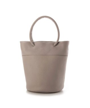 UNBILLION 【テレビ ドラマ着用アイテム】ペルケ perche / 姫路レザー丸手ハンドル2wayバケツバッグ ライトグレー