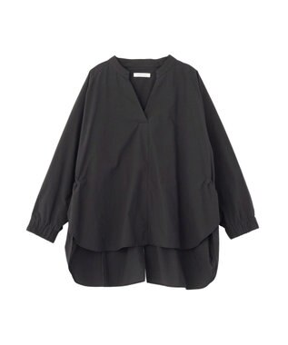 Green Parks スキッパーブラウス Black