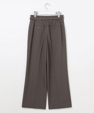 ANY SIS L ウーステッドエステル ワイドパンツ モカグレー