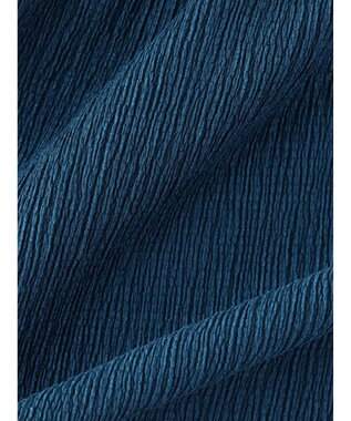 Green Parks ５分袖スキッパーカットチュニック Blue