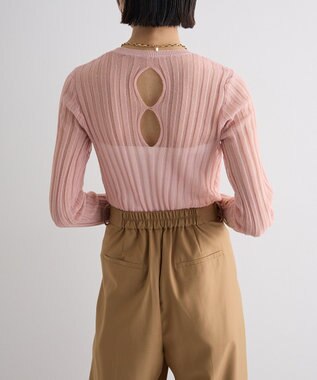 Green Parks シアーリブニット Pink