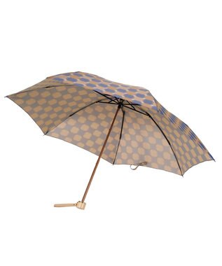 槇田商店 ノルディック ドットコラージュ ブルー 折りたたみ傘 ブルー