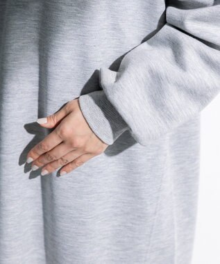 Green Parks ポロ衿ハーフＺＩＰカットワンピース Gray Mixture