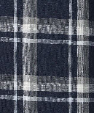 J.PRESS LADIES 【洗える】BEZ Cリネンマドラス スカート ネイビー系3