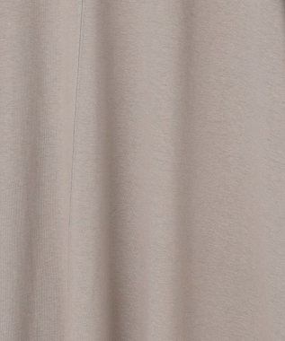 ANY 異素材コンビ ボリュームスリーブワンピース グレー