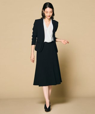 BEIGE， 【洗える】CINDY / フレアスカート Black × Black