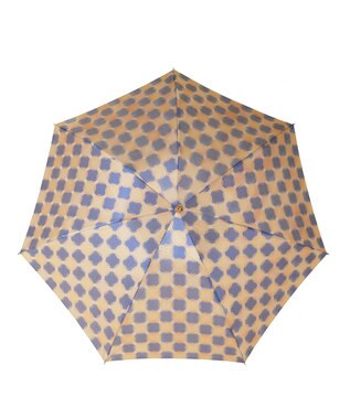 槇田商店 ノルディック ドットコラージュ ブルー 折りたたみ傘 ブルー