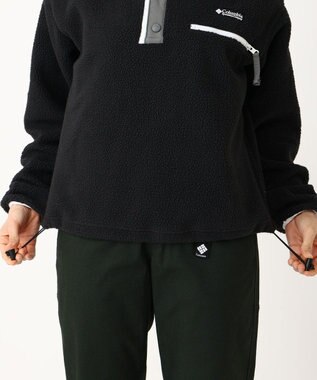 Columbia Columbia/ ウィメンズヘルベチアII クロップドハーフスナップフリース /コロンビア Black