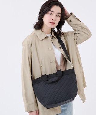 LeSportsac BUCKET TOTE/ラインデボスブラック