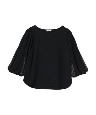 earth music&ecology マジョリカプリーツプルオーバー Black