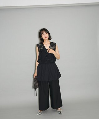 Green Parks ・ＥＬＥＮＣＡＲＥ　ＤＵＥ　バルーンミニスカート Black