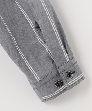 JOSEPH ABBOUD MOUNTAIN 【SPACE／UNISEX】JOE COTTONワイドストライプ シャツ ネイビー系2