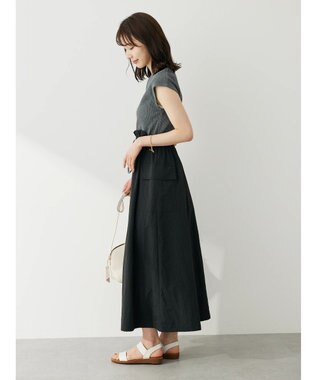 Green Parks ・ＥＬＥＮＣＡＲＥ　ＤＵＥ　リブキリカエワンピ Charcoal Gray