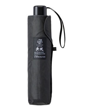 MOONBAT 【3秒でたためる傘/耐風】urawaza 無双(ウラワザ ムソウ)  折りたたみ傘 無地  58cm ブラック