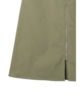 Green Parks フロントＺＩＰセミフレアスカート Black