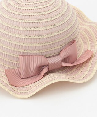 ANY KIDS ウォッシャブルフリルハット ピンク系