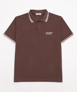 WEGO 【ユニセックス着用ITEM/MLサイズ展開】ワンポイント刺繍カノコポロ（SS） ブラウン