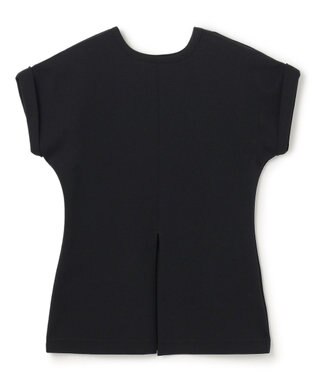 uncrave ダブルフェイスジャージー 2WAYスリットトップス ブラック