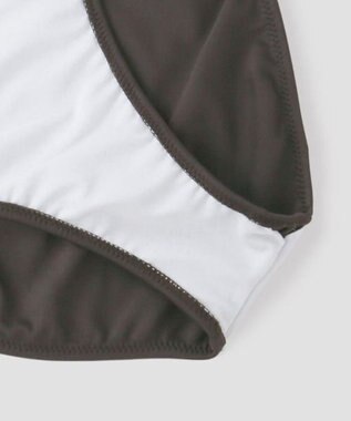 San-ai Resort（三愛水着楽園） 【SALE】ワコール定番商品カップ使用GHIカップの大きなお胸に対応【グラマラスフィット】ワイヤー水着　11EF-ML・13GHI-L　LL　【San-ai Resort（サンアイリゾート）】 ホワイト×ブラウン