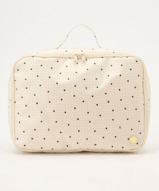 組曲 KIDS gingham K heart トラベルバッグM ベージュ系5