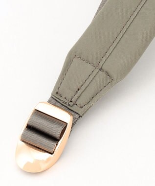 LA BAGAGERIE チャーム付き　ナイロンリュック グレー