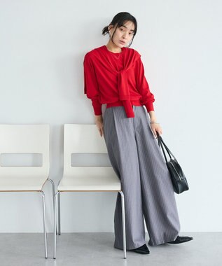 CRAFT STANDARD BOUTIQUE ニットストール+プルオーバー Red