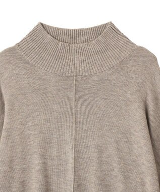 YECCA VECCA 裾ラメMIXラウンドヘムニット Gray Beige