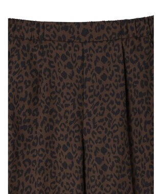 Green Parks ■ＥＳＣＡＲ　サイドラッフルストレートパンツ Leopard