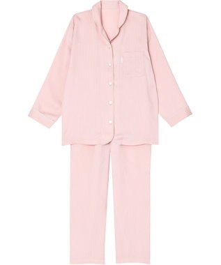 ワコール／睡眠科学 【パジャマ】　長袖・長ズボン　なめらかな肌ざわり　睡眠科学／ワコール　YDX507 ピンク