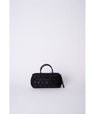 MIYABIYA 【撥水加工】篭目大柄エンボスボンディングミニボストン ブラック