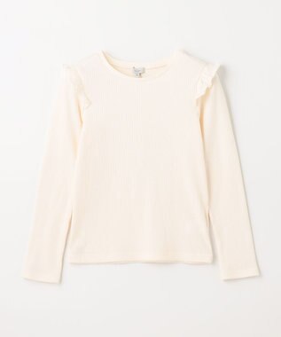 ANY KIDS 花柄キャミセット 長袖 Tシャツ エクリュ×エクリュ系花柄