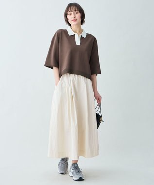 ANY 【2SET】バイカラーポロニット×スカートセット