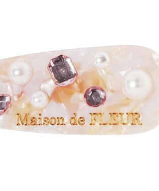 Maison de FLEUR ビジューアセチクリップ Light Pink
