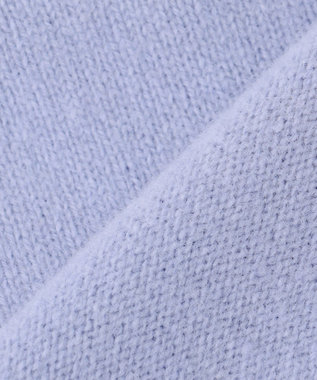 UNFILO カシミヤブレンド ハイネックニット サックス