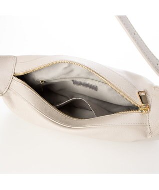 UNBILLION 【テレビ ドラマ着用アイテム】カシュカシュ cachecache / ダブルバックルベルトショルダー ライトグレー