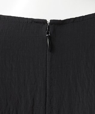 23区 【GOLD LABEL】シルクワッシャー 長袖ワンピース ブラック系