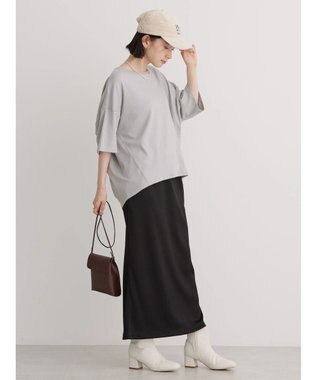 AMERICAN HOLIC ＵＶカット　コクーン半袖カットプルオーバー Gray Beige