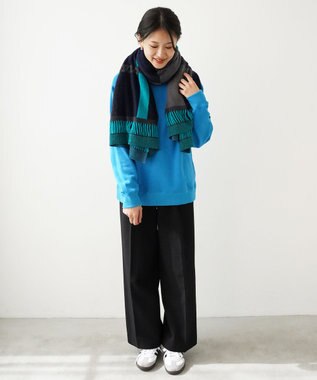 nitorito 【3WAY/秋冬向け/UNISEX】wadachi チェック柄 ストール navy