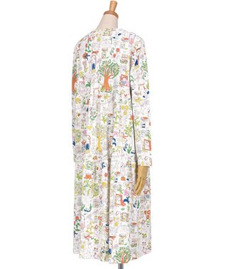 tsumori chisato SLEEP ツモリチサト ルームウエア ワンピース 長袖 綿100%(本体) ロング丈(ふくらはぎ付近) UNX533 /ワコール アイボリー